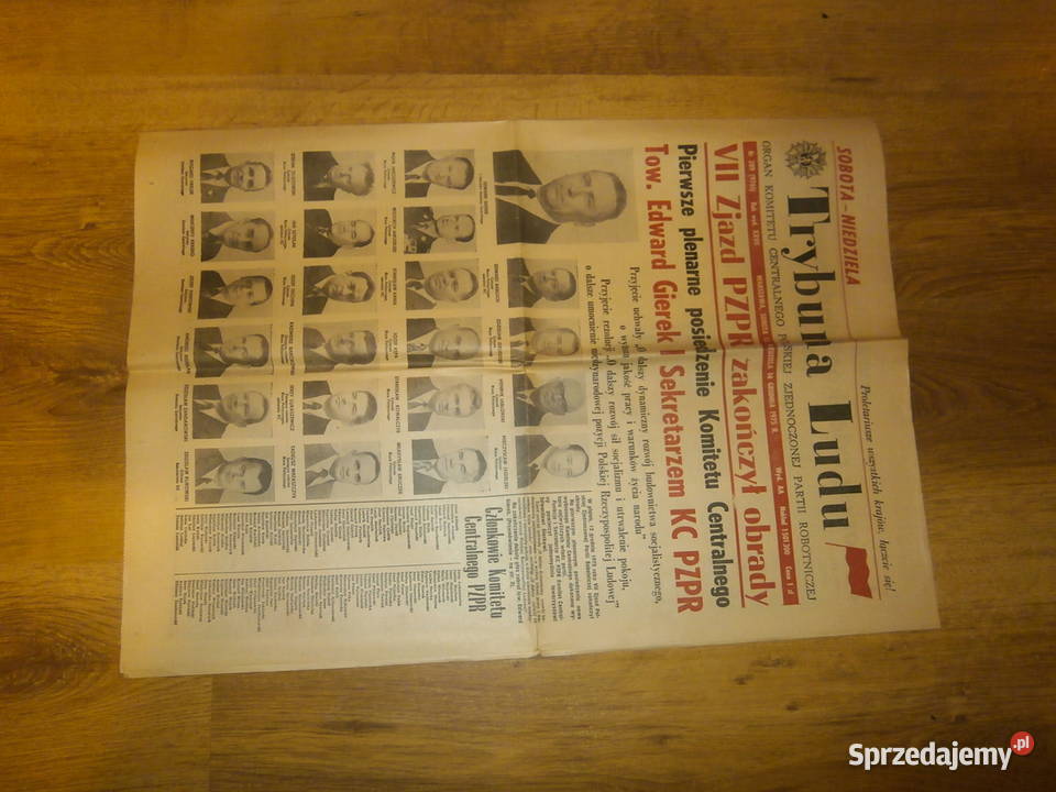 Trybuna Ludu 14 grudnia 1975 VII zjazd PZPR Łódź