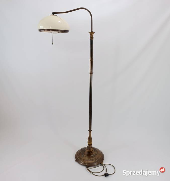 Mosiężna lampa podłogowa vintage Zielona Góra