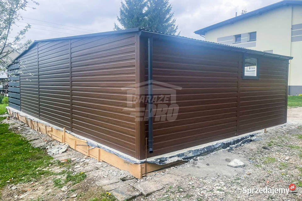 Garaż Blaszany 10x6m wiata 4x6m 2x Brama Uchylna Tczew sprzedam