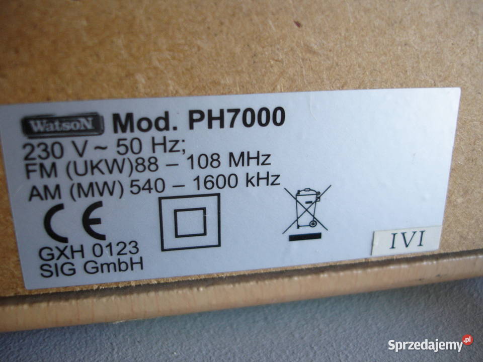 Gramofon z radiem WATSON PH7000 Zielona Góra sprzedam