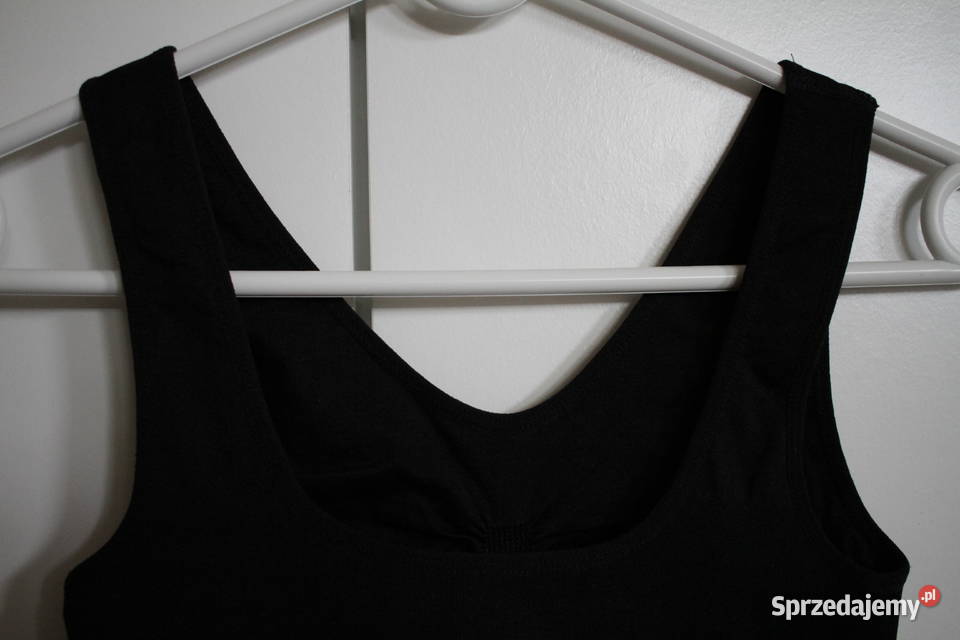 Czarny top stanik sportowy S 36 sport trening Toruń