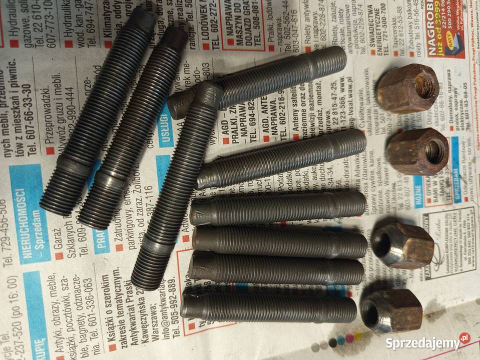 Szpilki 80mm nakretki Seicento Cinquecento Szpilki mazowieckie