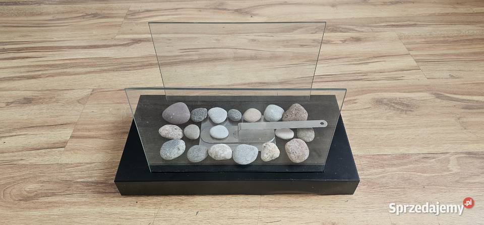 Biokominek wolnostojący 35x19 czarny Nowy