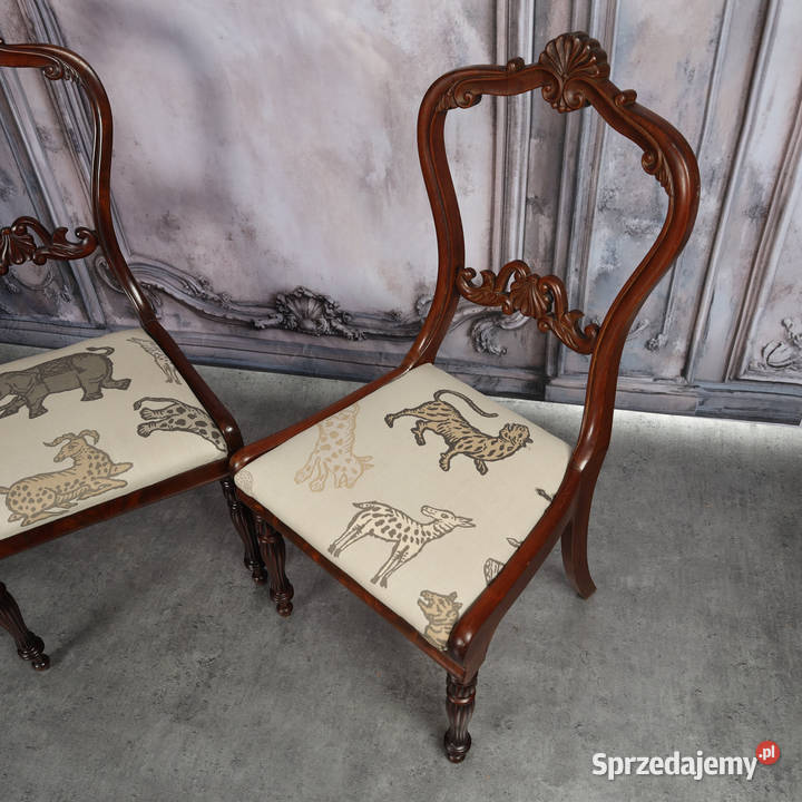 ARTexpert Para krzeseł krzesła wiktoriańskie sprzedam