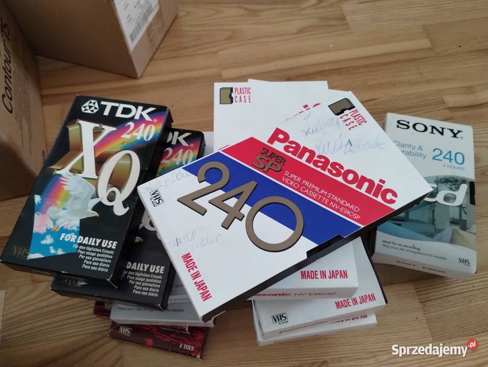Kasety magnetowidowe VHS nagrane pakiet 149 kaseta Warszawa