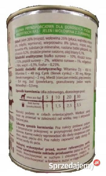 MAXI NATURAL Karma mokra psów bez zbóż Z Wołczyn