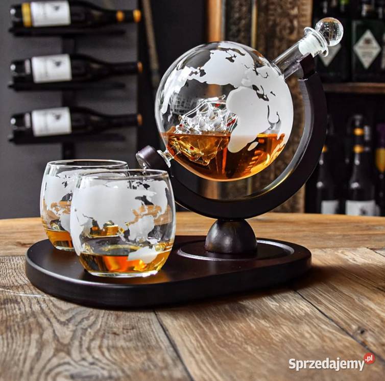 Zestaw do Whisky Karafka na Alkohol GLOBUS inny kolor świętokrzyskie Kornica