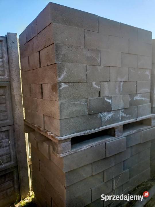 Bloczki fundamentowe betonowe kanoldy 12 nowe Pakosław