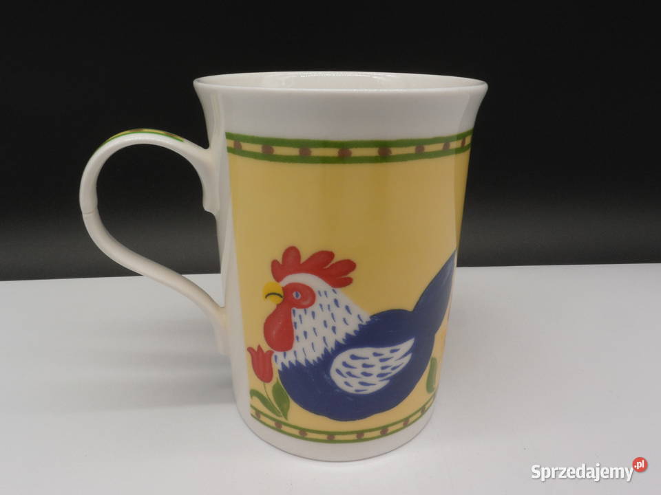Porcelanowy Kubek Crown Trent Motyw Koguta Fine wielkopolskie Raszków