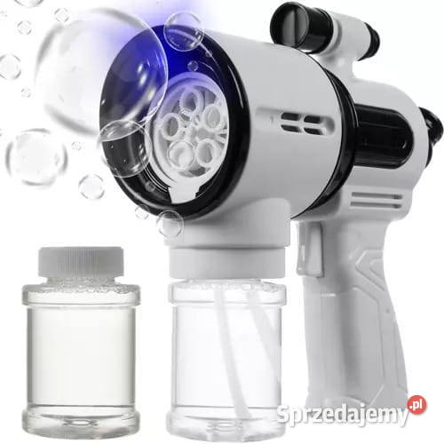 Pistolet do baniek mydlanych LED 2x płyn Pawłowice