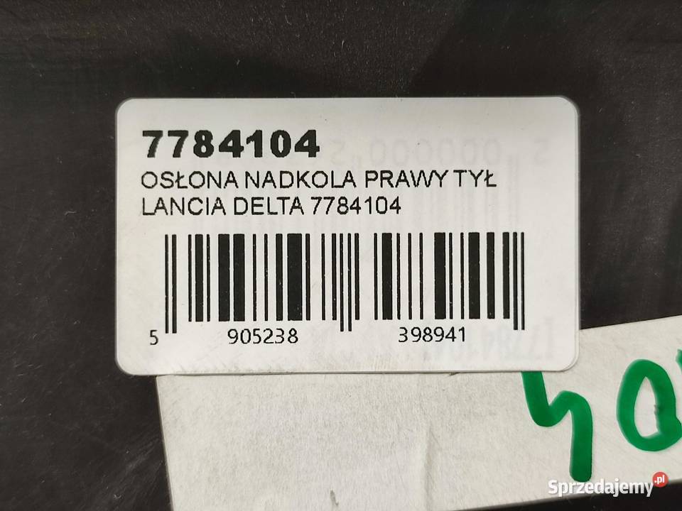 OSŁONA NADKOLA PRAWY TYŁ LANCIA DELTA II lubelskie sprzedam