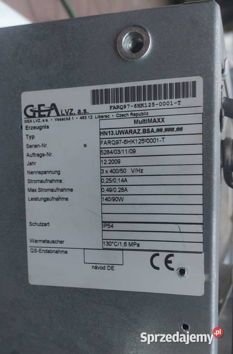 Nagrzewnica wodna GEA MultiMAXX HN13 400V IP54 Łódź sprzedam