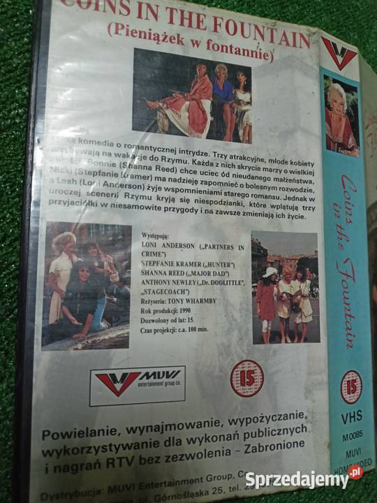 Kaseta VHS film Coins im the fountain Rzeszów sprzedam