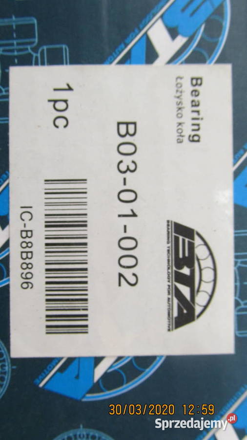 PODPORA WAŁU IVECO DAILY b0301002 dostawcze Układ napędowy Kielce