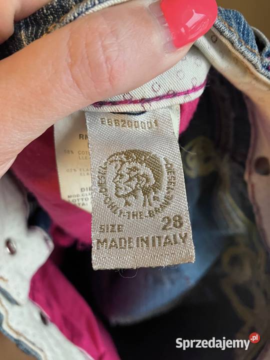 Nowe damskie jeansy spodnie Diesel Jeans hafty Rzeszów
