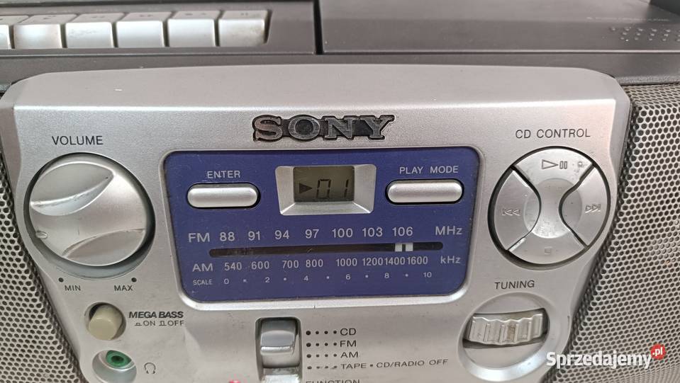 SONY CFDV7 Radioodtwarzacz kasetowy z CD Poznań