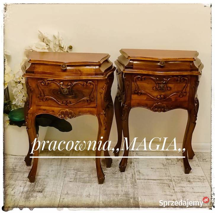 Stylowe szafki stoliki nocne brzuchatki ludwik Goleniów