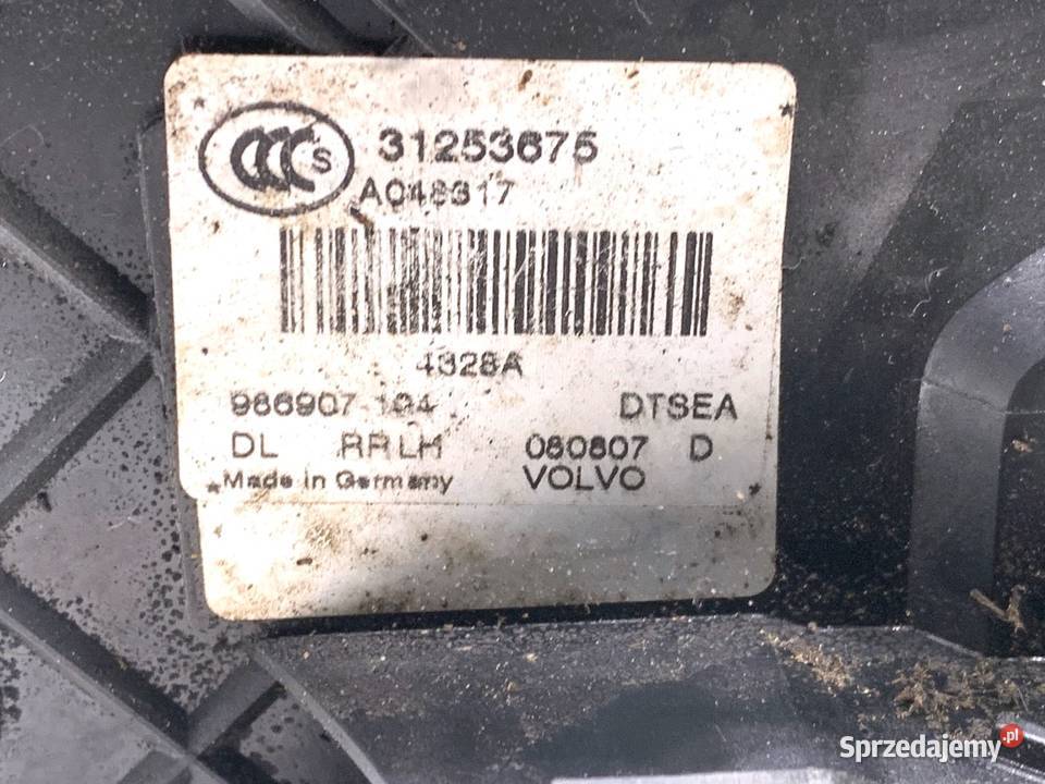 ZAMEK DRZWI LEWY TYŁ VOLVO V70 III Kombi