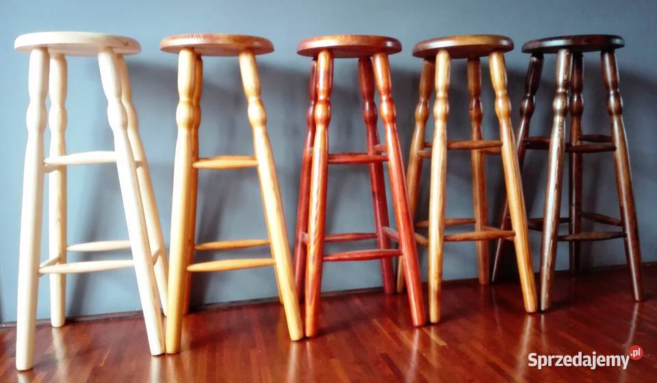 Taboret drewniany NOWY 32 ryczka kolory na śląskie Sosnowiec