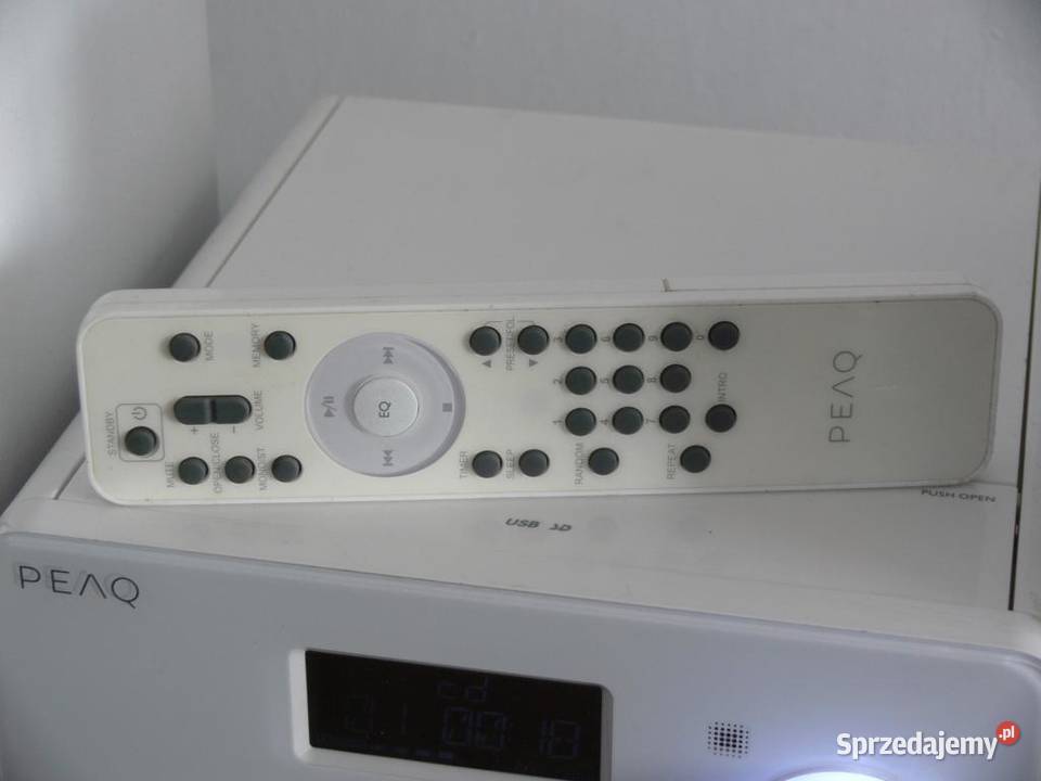 Wieża PEAQ pilot BT USB mp3 RDS AUX kolumny Jasło