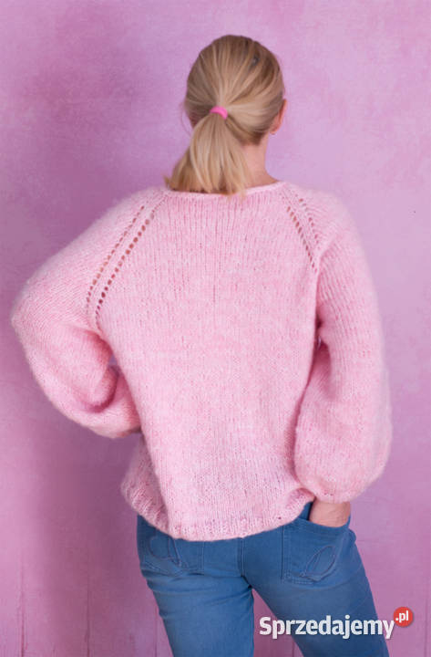 Sweter ręcznie robiony na drutach Oversize Gdynia