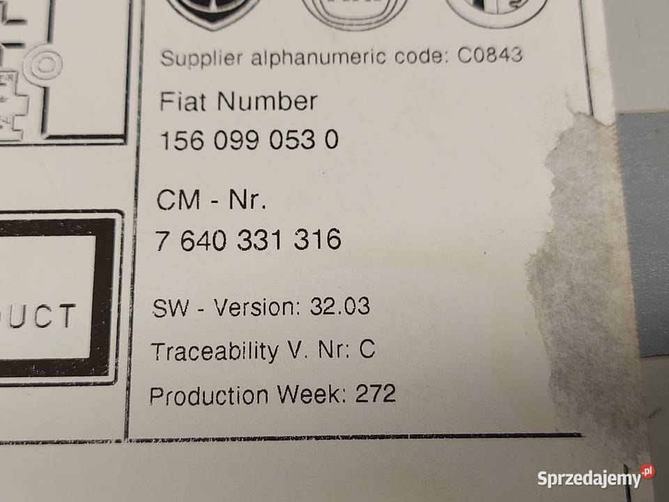 ALFA ROMEO MITO 12r radio CD 1560990530 Kielce sprzedam