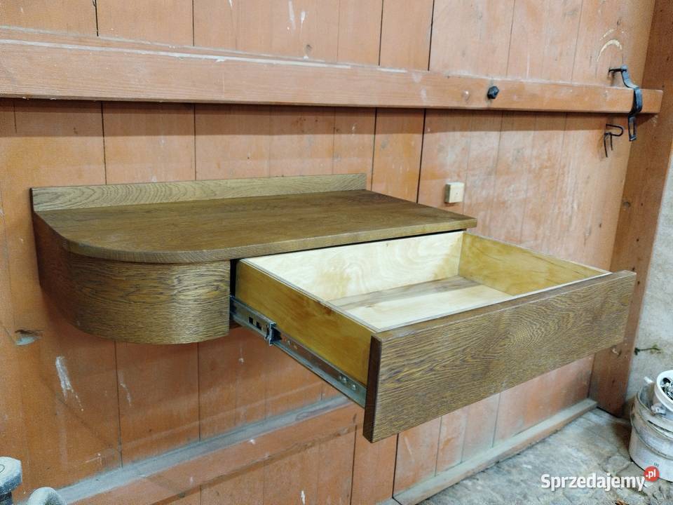 Toaletka konsola z drewna dębowego 17cm