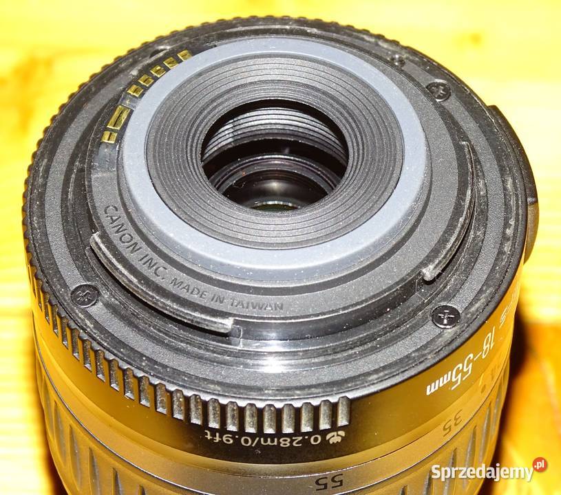 Canon EFS 1855 mm f3556 II USM 028m stan Obiektywy mazowieckie Bieganów
