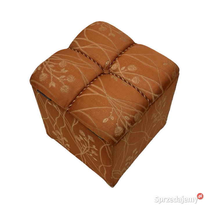 Art Deco pufa tapicerowana ze schowkiem Niemcy Warszawa