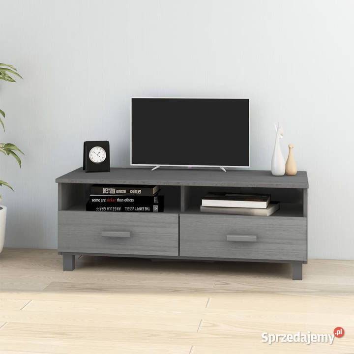 Szafka pod TV HAMAR ciemnoszara 106x40x40 drewno Warszawa
