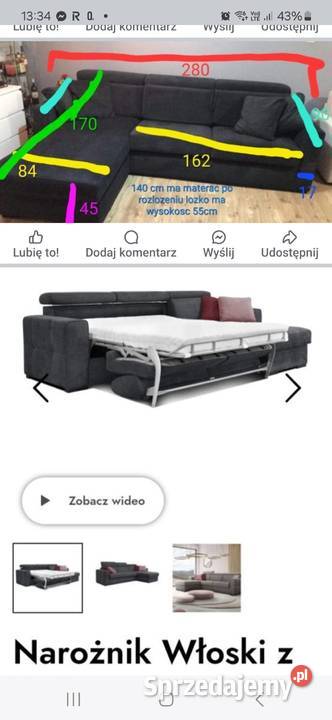 Naroznik 280 Śrem sprzedam
