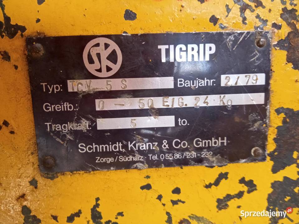 Chwytak uchwyt transportowy szczękowy do blach Szemud sprzedam