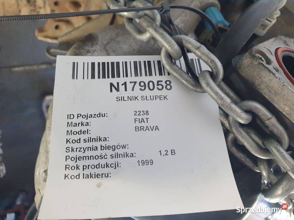 SILNIK SŁUPEK FIAT BRAVA Lipno sprzedam