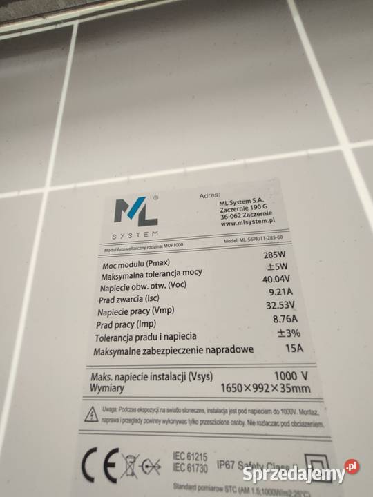 Solarny system Konstantynów Łódzki