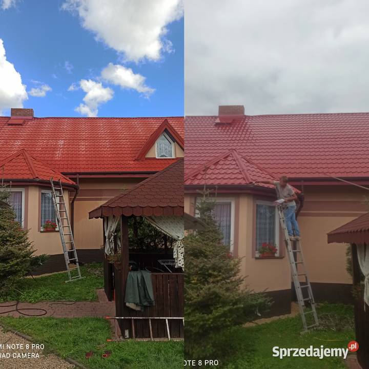 Malowanie dachów mycie dachów elewacji kostki Opole