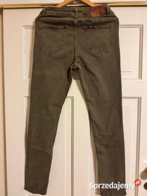 Jeansy męskie 3232 Carry khaki bawełna ze Rozmiar S