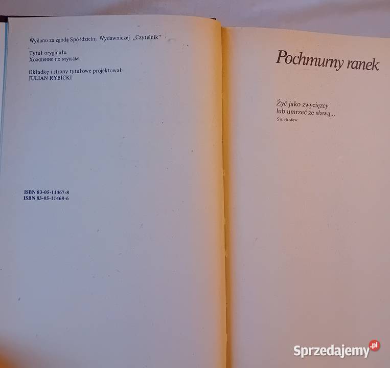 Aleksy Tołstoj Droga mękę Tom 3 KiW 1984 r Koźminek