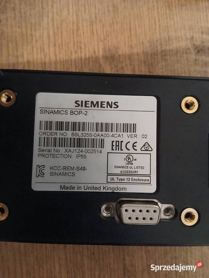 Panel operatorski SIEMENS SINAMICS BOP2 Cedrowice