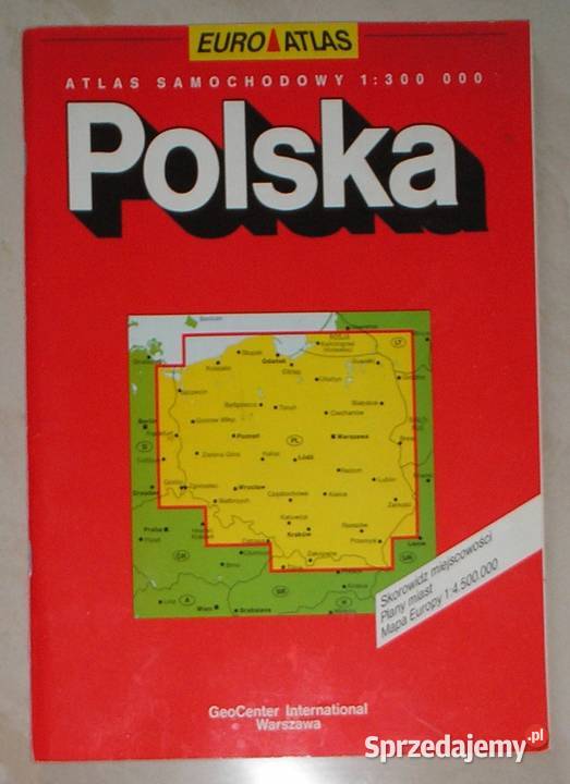 Polska Atlas samochodowy 1300 000 małopolskie