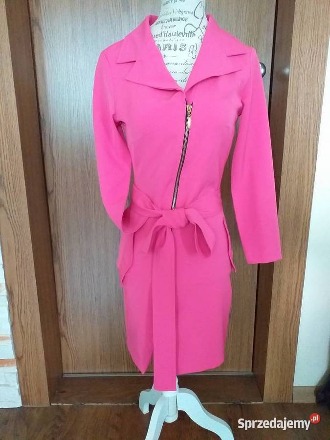 Płaszcz płaszczyk tunika różowa Katowice sprzedam