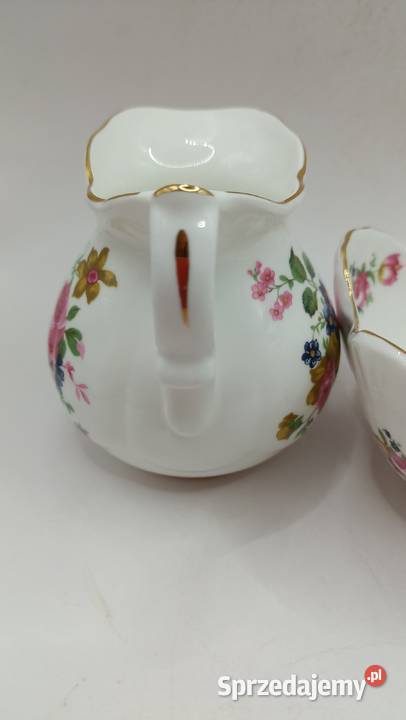 Mlecznik i cukiernica wazon u miska porcelana z Zamość