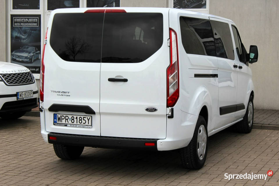 Ford Transit Custom 9osob L2 130 Salon FV23 1WŁ czujnik parkowania Sokołów