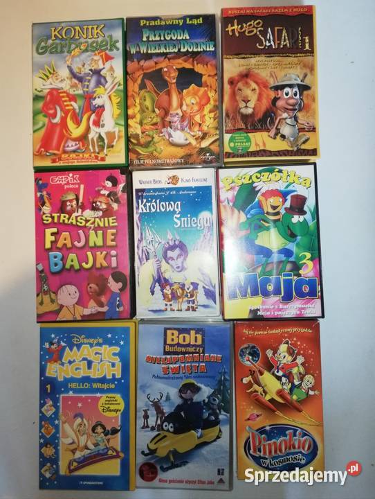 Kasety VHS 12 sztuk Tanio mazowieckie Warszawa