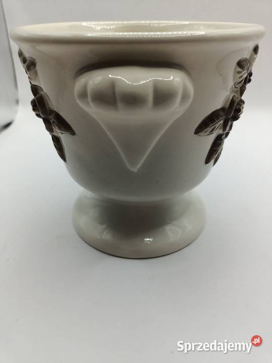 Doniczka osłonka porcelana kwiaty brązowe Rosa Zamość
