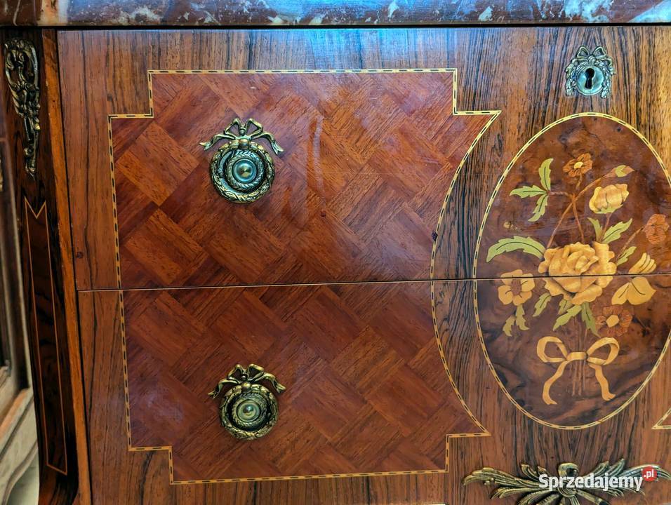 Piękna komoda intarsjowanasklep Dąbrowa Górnicza