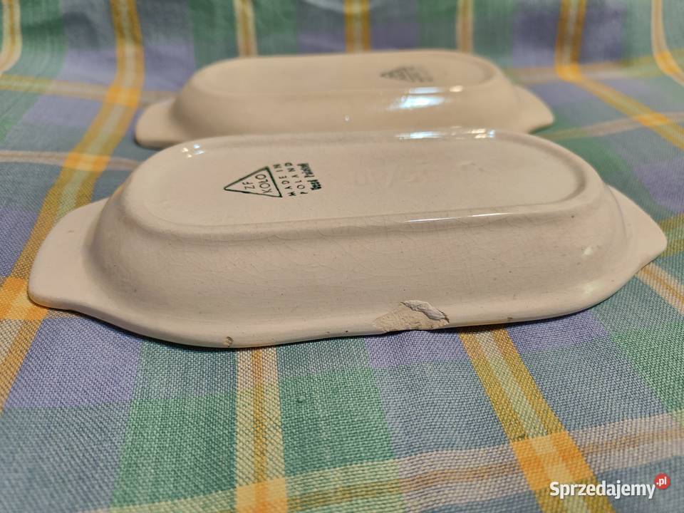 Fajans tacki ręcznie malowane Vintage KOŁO lubelskie Lublin