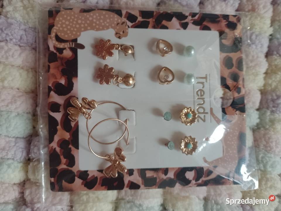 Zestaw 6 par 6 x Kolczyki z Londynu NOWE Kraków