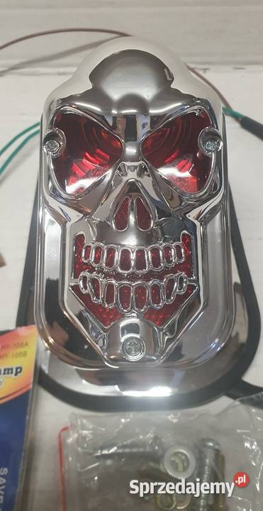 Lampa motocyklowa czaszka tył kierunkowskazy Wałbrzych sprzedam