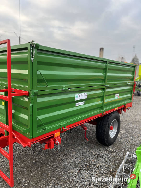 Przyczepa jedno dwuosiowa rolnicza 35T Gomar nieuszkodzony małopolskie Limanowa