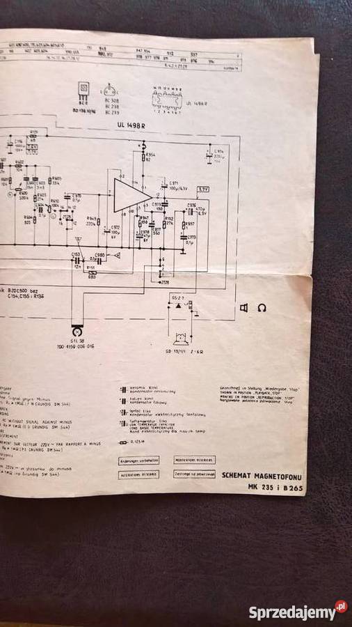 Instrukcja Obsługi Magnetofonu MK 235 Unitra dolnośląskie Wrocław